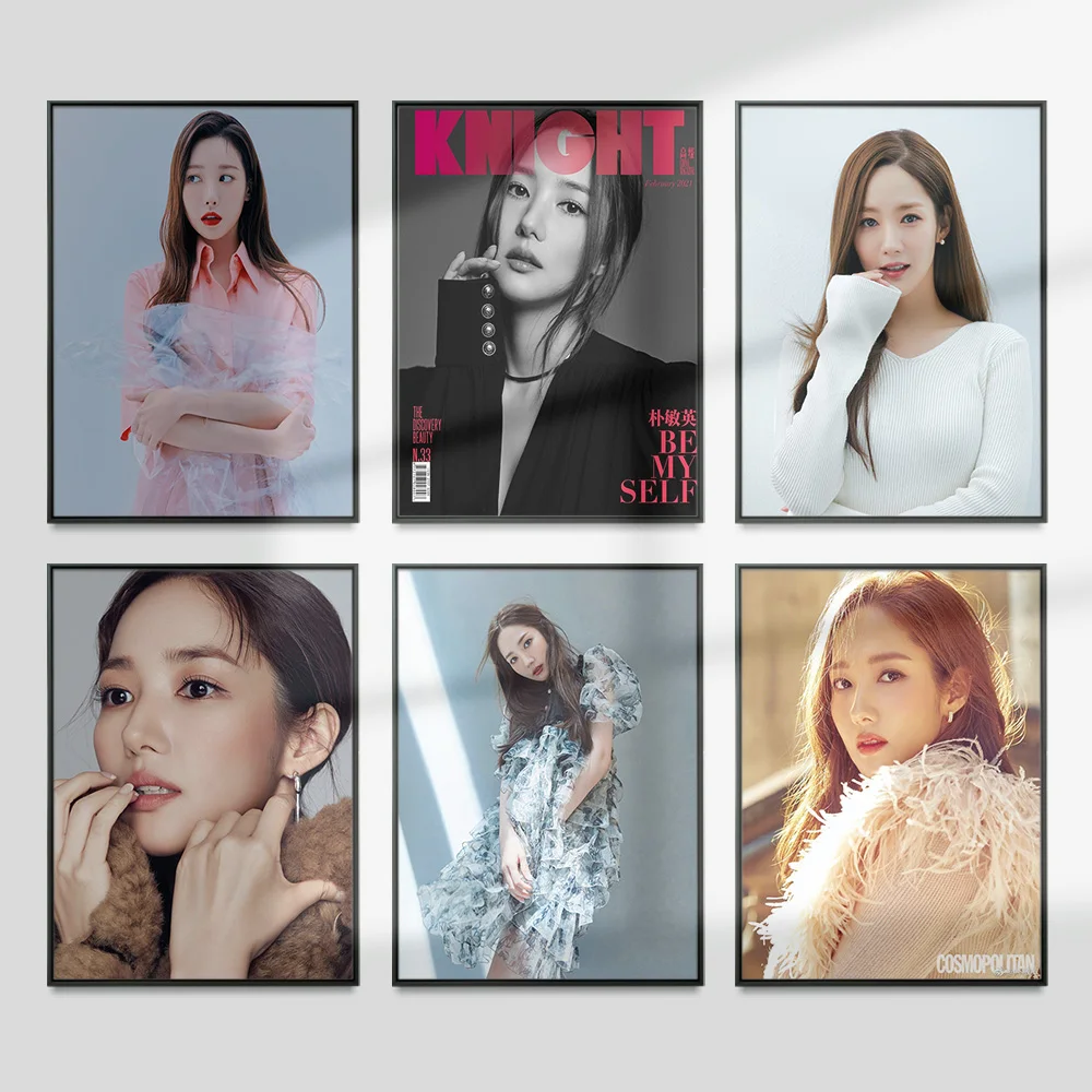 Park Min Young Star Poster Rachel Park Print Art Actress Model Wall Picture Modern Canvas Painting Decor