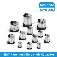 10v 16v 25v 35v 50v 63v 100v 1uf 4.7uf 10uf 22uf 47uf 100uf 220uf 330uf 470uf 680uf 1000uf SMD aluminum electrolytic capacitor