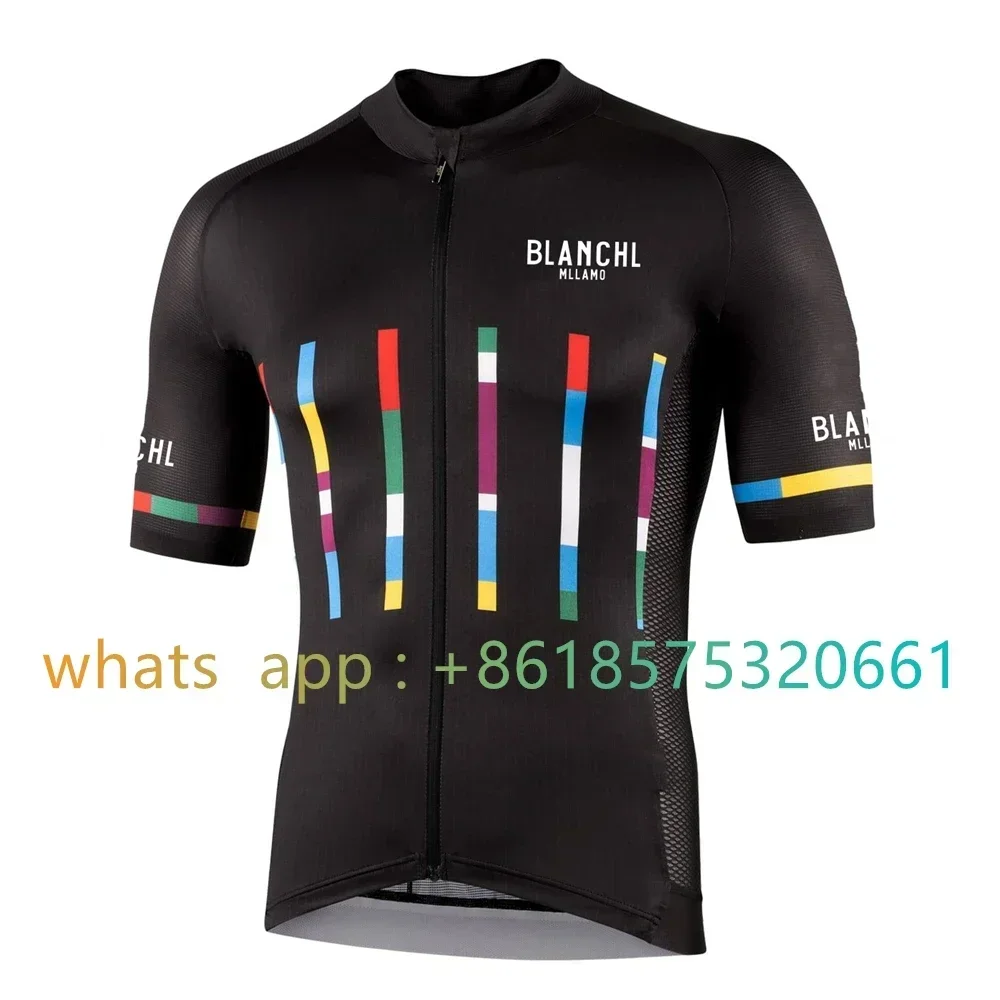 Image of Blanchl 2023 Radtrikot Sommer Kurzarm-Shirt Fahrradbekleidung Ropa Ciclismo Sportswear