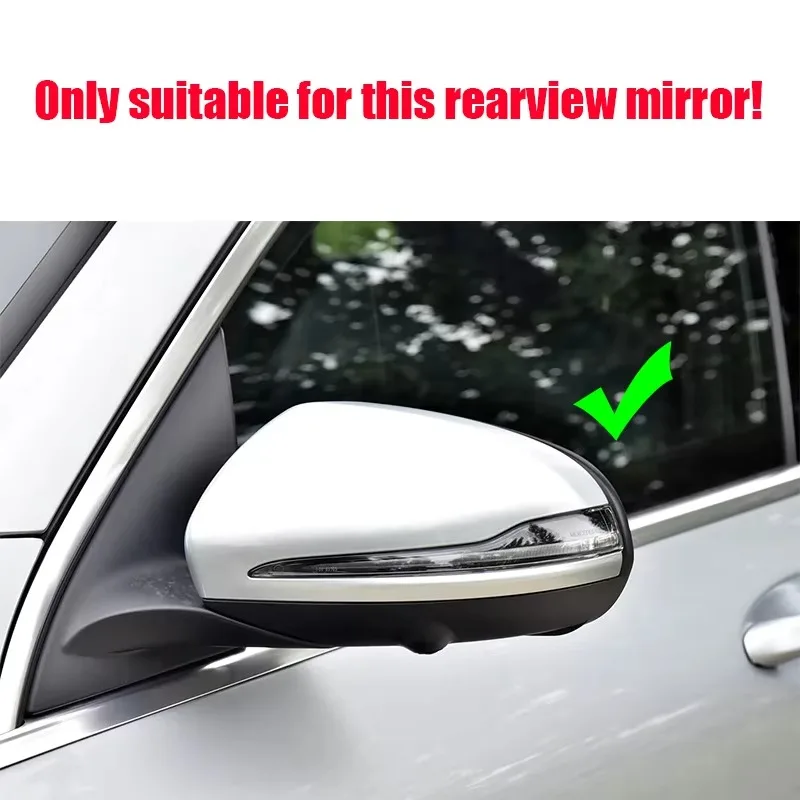 BOMP Fot Mercedes-Benz EQC N293 EQC 400 2019-2023 Reverse mirror decorative cover made of ABS material for left-hand drive vehic