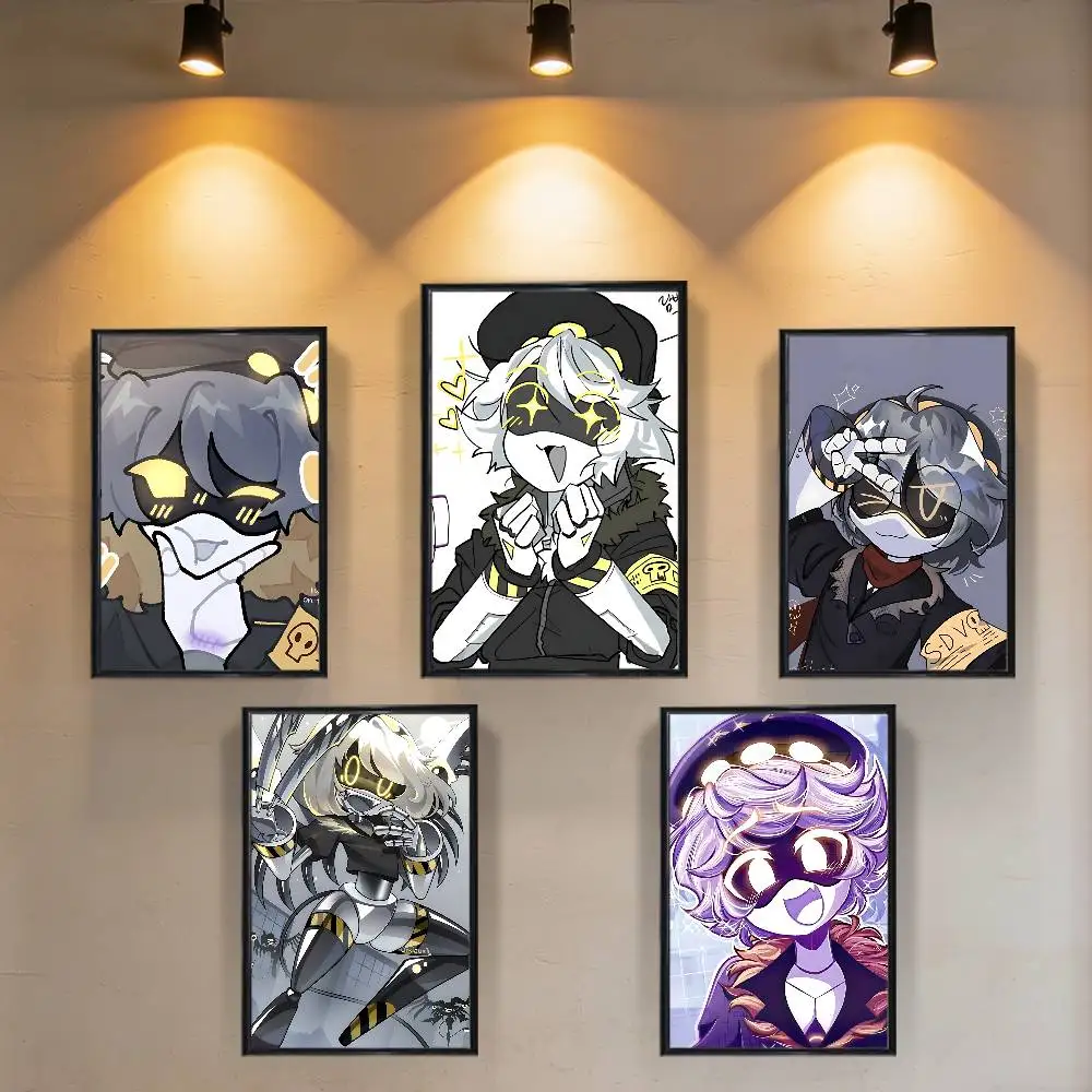 clumsy appearance N Murder Drones High Quality Dorm Living Room Aesthetic Wall Decoration Painting Poster Stickers Gift
