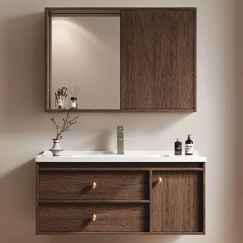 

Luxury Wooden Bathroom Cabinet Partitions Space Saver Drawers Storage Paper Toilet Cupboard Organizer Gabinete Trendy Furniture