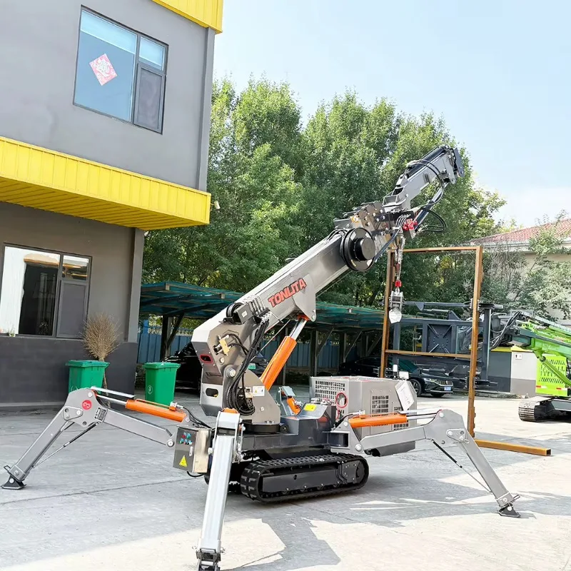 Customized Hot Sale Crane Lifting Equipment Crawler Crane 3 Ton 5 Ton Mini Spider Crawler Crane Towable Boom Lift
