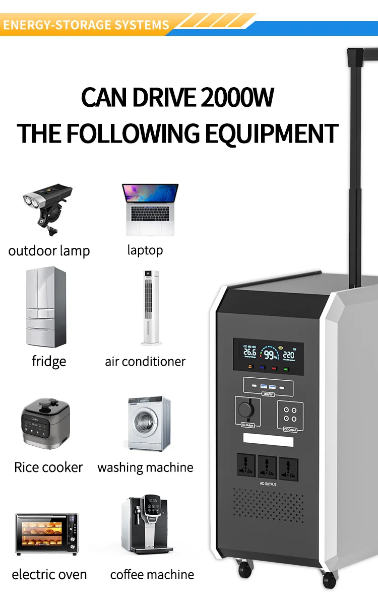 

2000W Outdoor Portable Power Station Solar Generator Charging Energy Battery Camping Charging