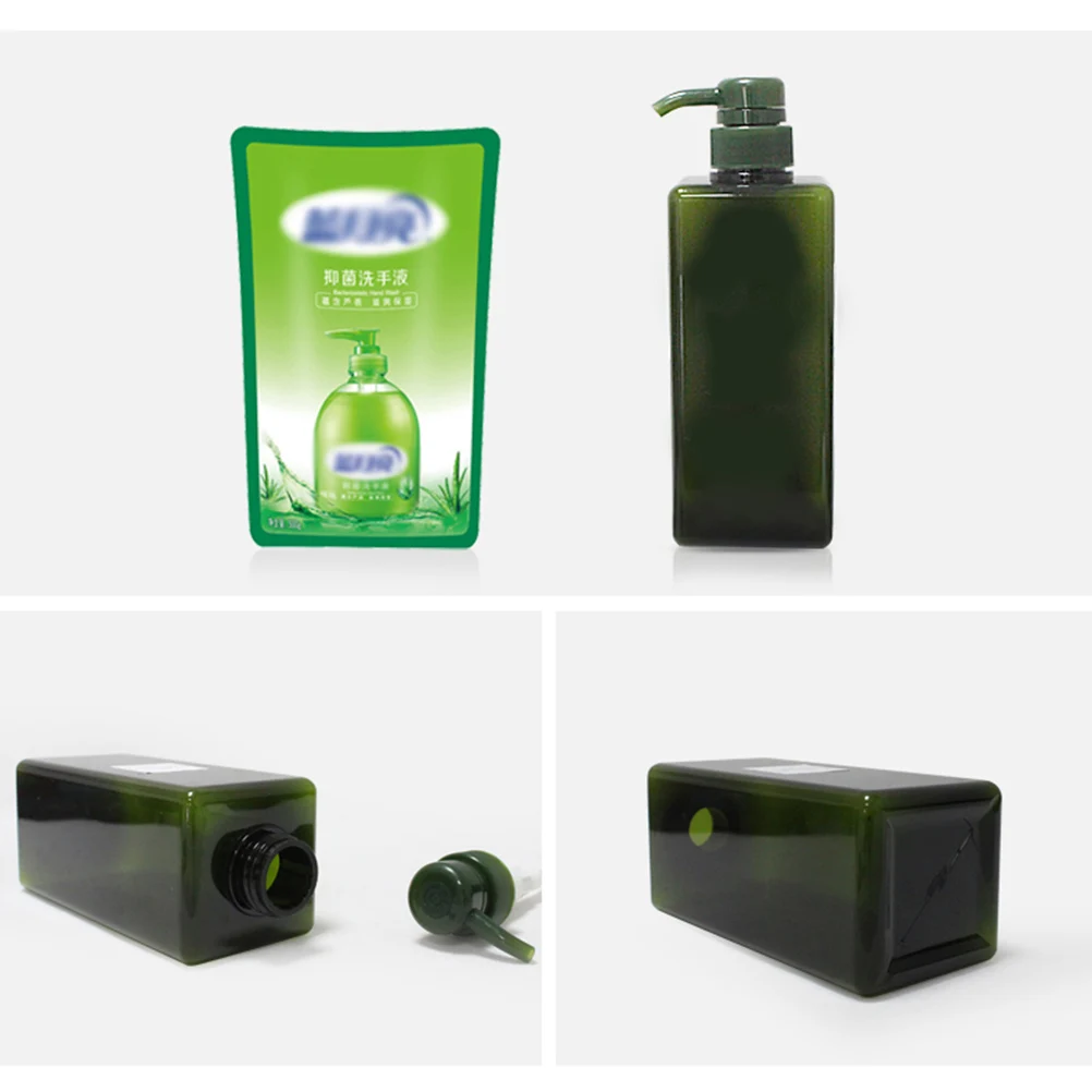 450Ml Lotion Dispenser Bottle Durable Plastic Pump For Shampoo Conditioner Liquid Soap Makeup Refillable Travel Container Green