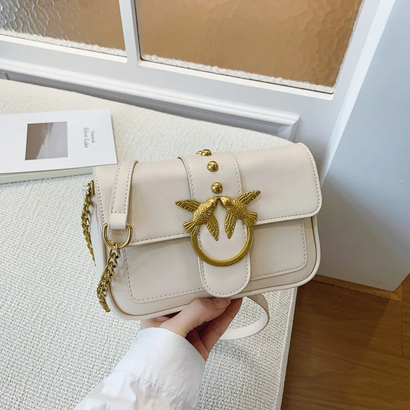 

Versatile 2025 Women’s Crossbody Bag, High Quality Studded and Chain Shoulder Purse, Multifunctional Bag for Daily Use