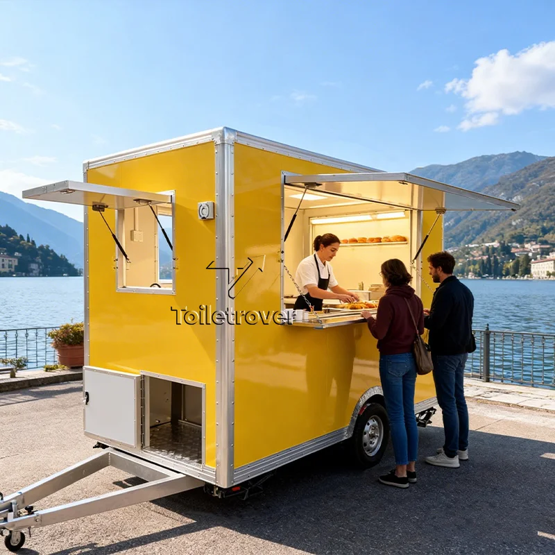 Commercial Mobile Food Van Trailer Street Food Cart Trailer Doner Kebab Food Truck Pizza Small Food Trucks for Sale in Usa