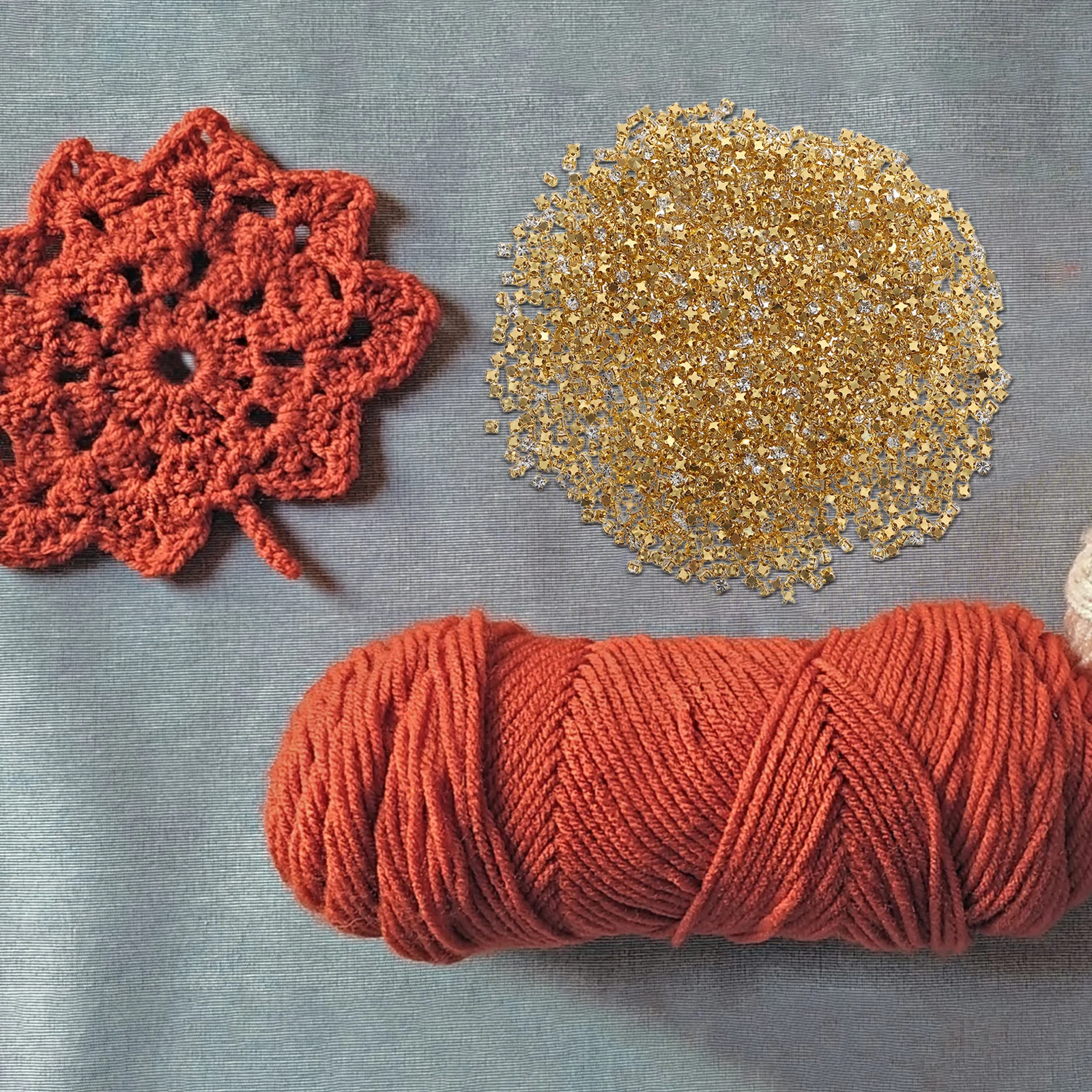 1440pcs Glass Claw Flatback Gems Square Zinc Alloy For Diy Clothing Shoes Bags Decor Sparkle Craft Supplies Sewing