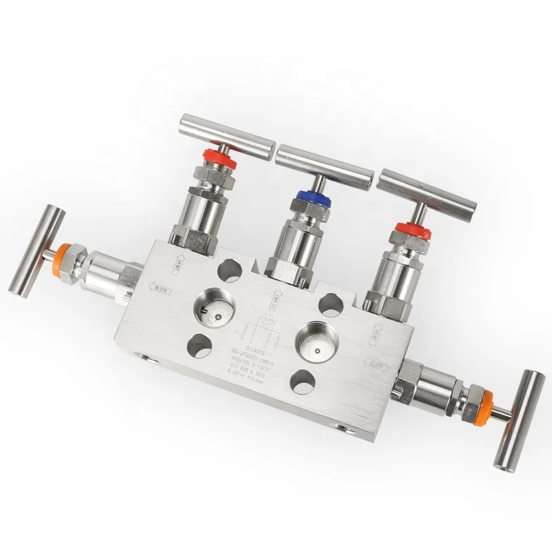 Instrument Industrial  5 Valve Manifold for Pressure Transmittes Manufacture and Supplier Stainless Steel 5 Way Manifold Valve