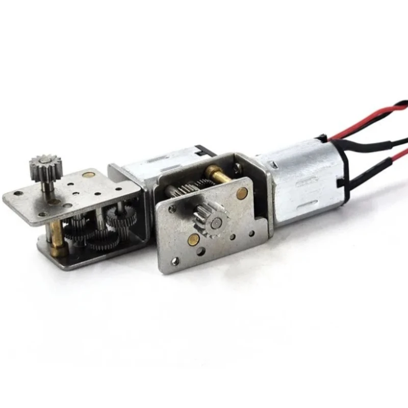 Mini N20 Gear Motor DC 3V 3.7V 20RPM Slow Speed Large Torque Micro Turbo Worm Full Metal GearBox Reduction Motor 14T 3D Printer