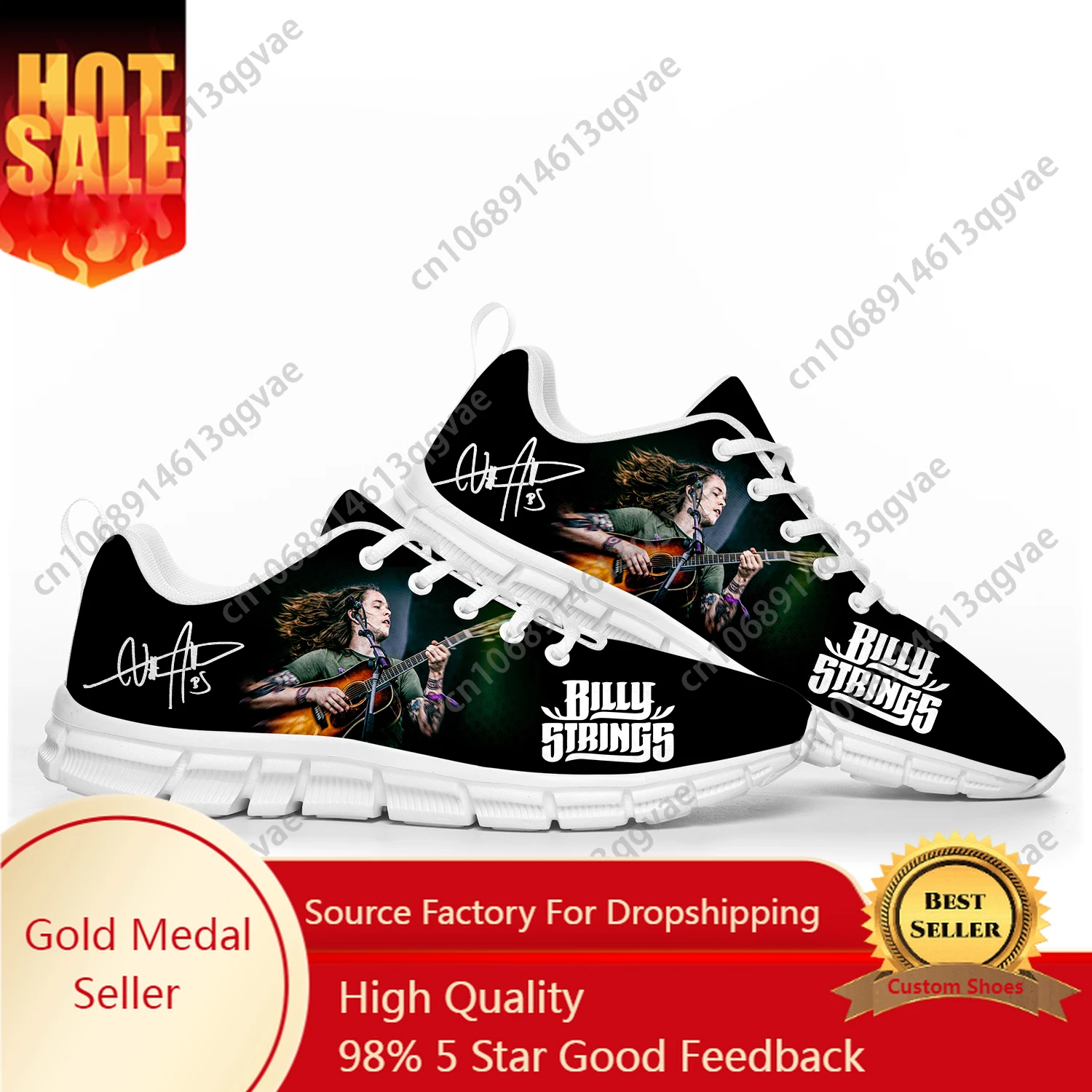 Billy Music Strings American Guitarist Sports Shoes Mens Womens Teenager Children Custom Sneakers Shoe High Quality Couple Shoes