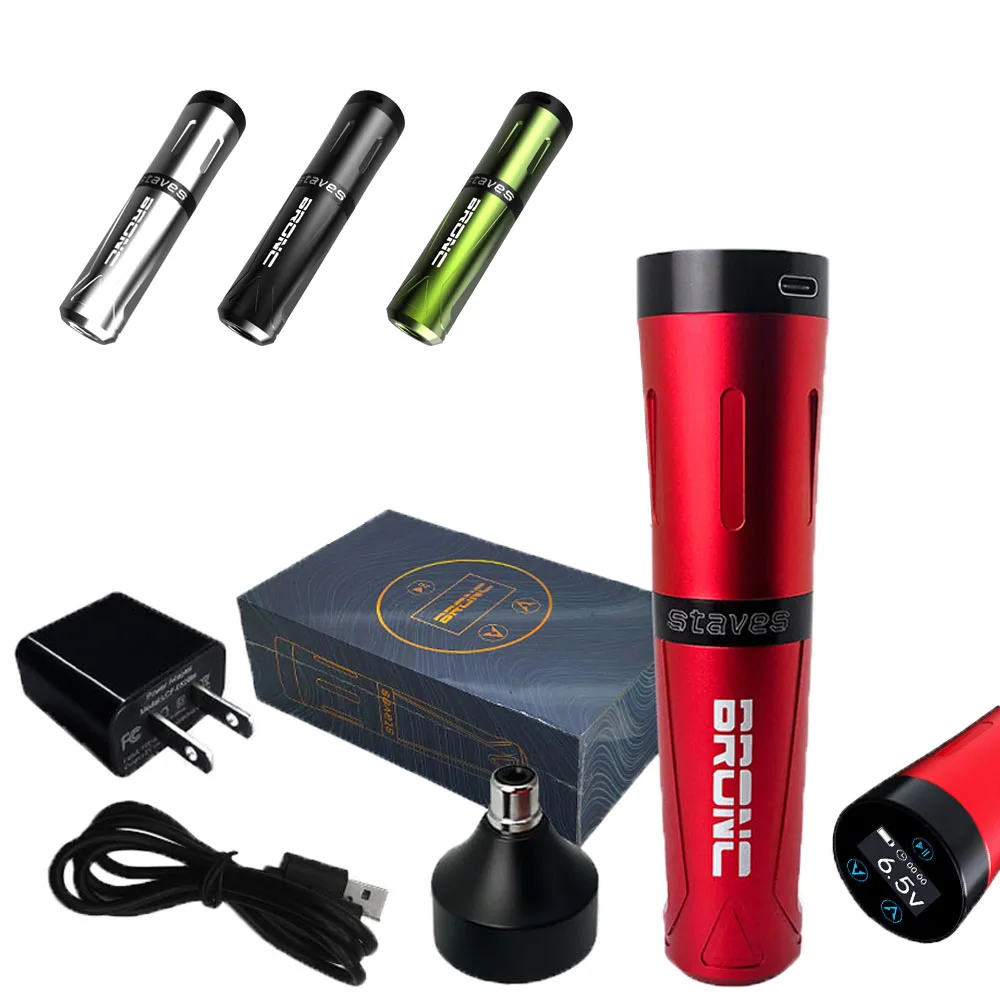 STAVES Precision Engineering Lightweight Rechargeable Wireless Tattoo Pen Machine