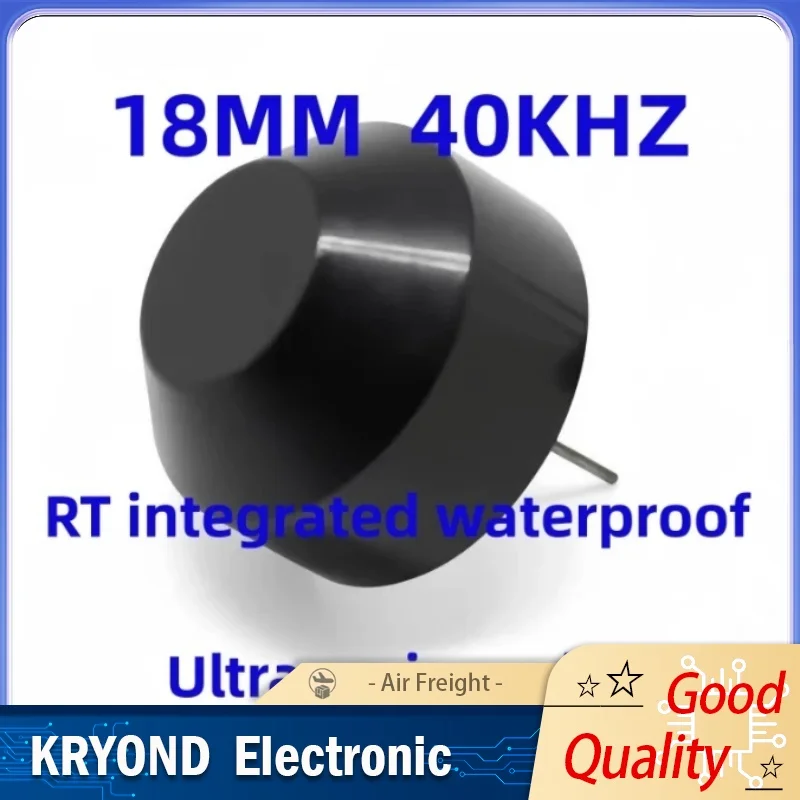 Integrated Ultrasonic Sensor Module 18mm 40kHz Waterproof Transceiver for Distance Measurement
