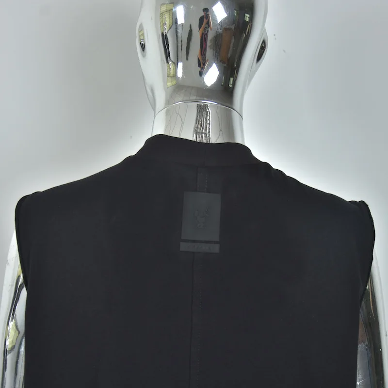 Dark RO Tees Tshirt Men's Round Neck Cotton Vest Sleeveless Sweat Absorbing Top Fashionable High Street T-shirt Top Personality