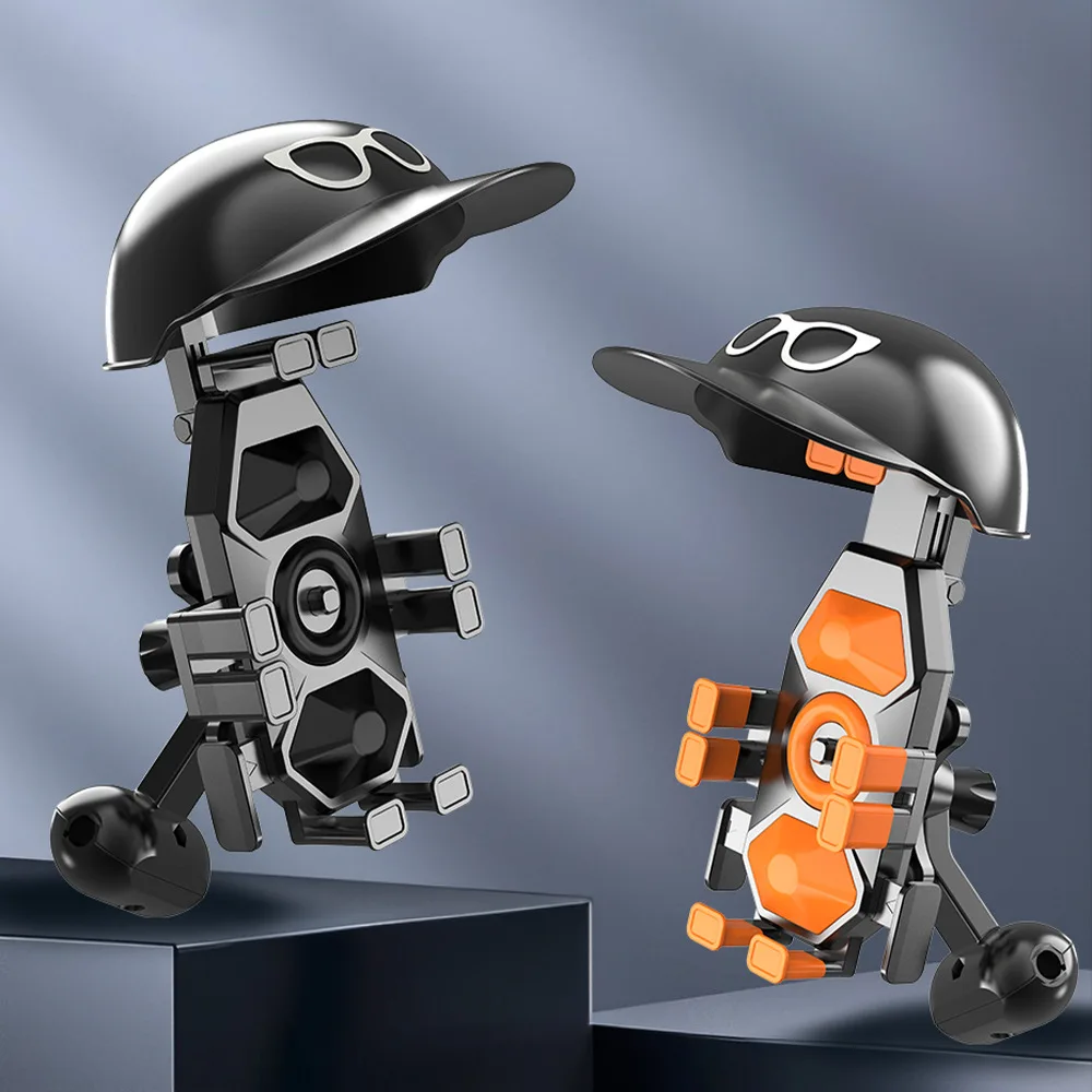 Mobile Phone Holder with Helmet,Waterproof Sun Visor Holder,Cycling Octopus Phone Cradle,Universal for Most Motorcycles,Bicycles