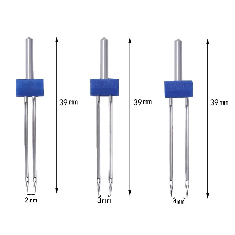 Size 2/3/4mm Twin Needles and Wrinkled 9 Grooves Sewing Presser Foot Feet for Brother Singer Sewing Machine Accessories 2/3/4/90