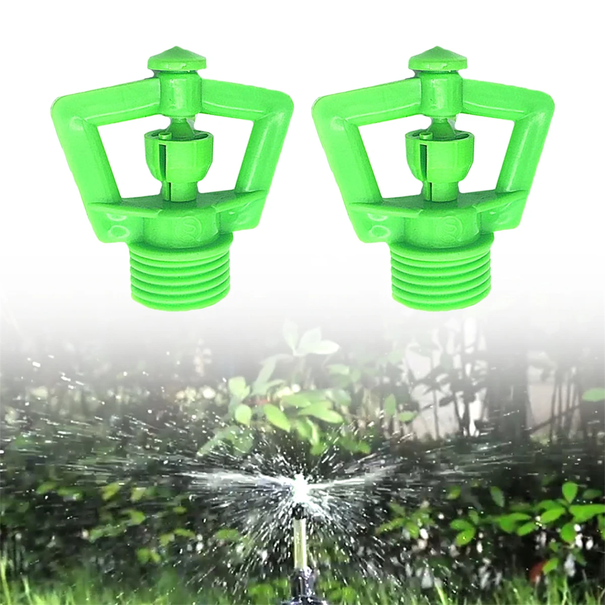 360 Degree Rotating Green Sprinkler 1/2