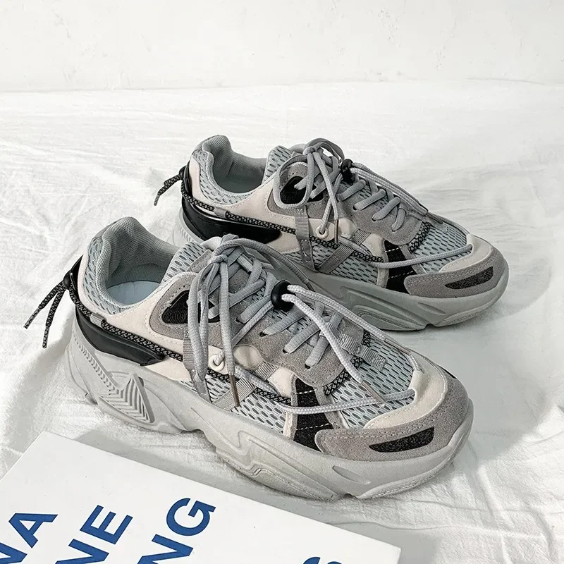 Heighten Clunky Sneakers Male Fashion Walking Platform Shoes Outdoor Sports Men Shoe 2024 Casual Couple Neutral Running Sneaker