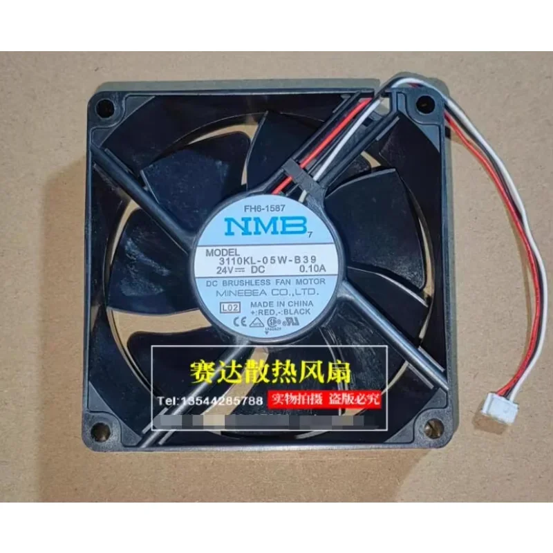 

Ltsf For NMB 3110KL-05W-B39 DC 24V 0.10A 80x80x25mm 3-Wire Server Cooling Fan 8cm