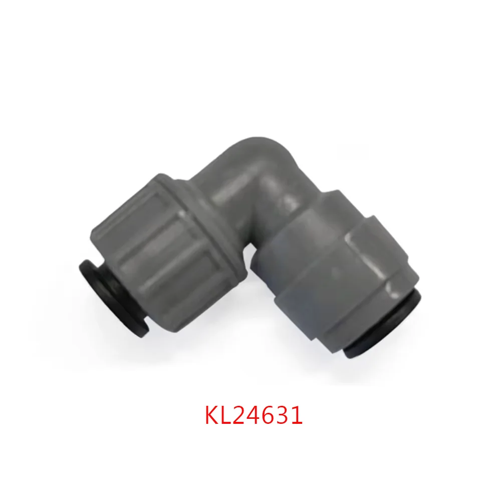 KegLand Duotight - 8/6.35mmx8mm Screwlock  Elbow Push in Joint Fittings Quick Connector