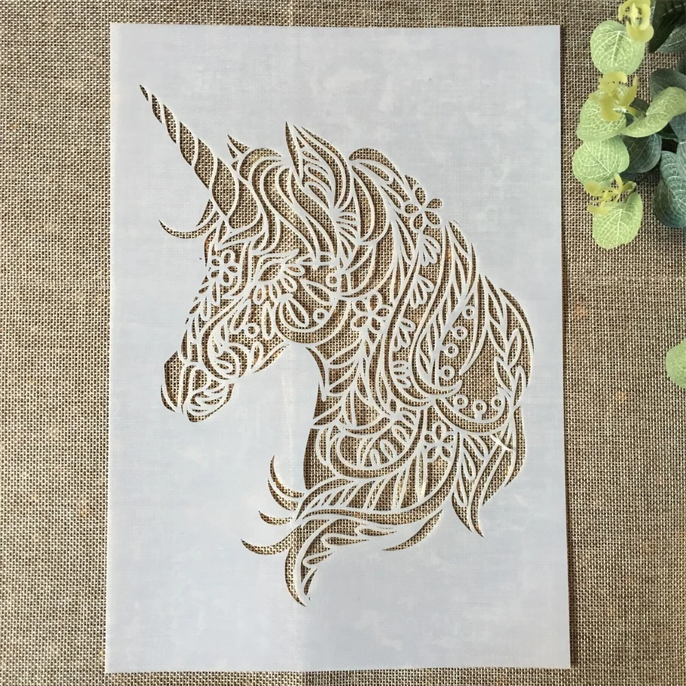 A4 Big Feather DIY Layering Stencils