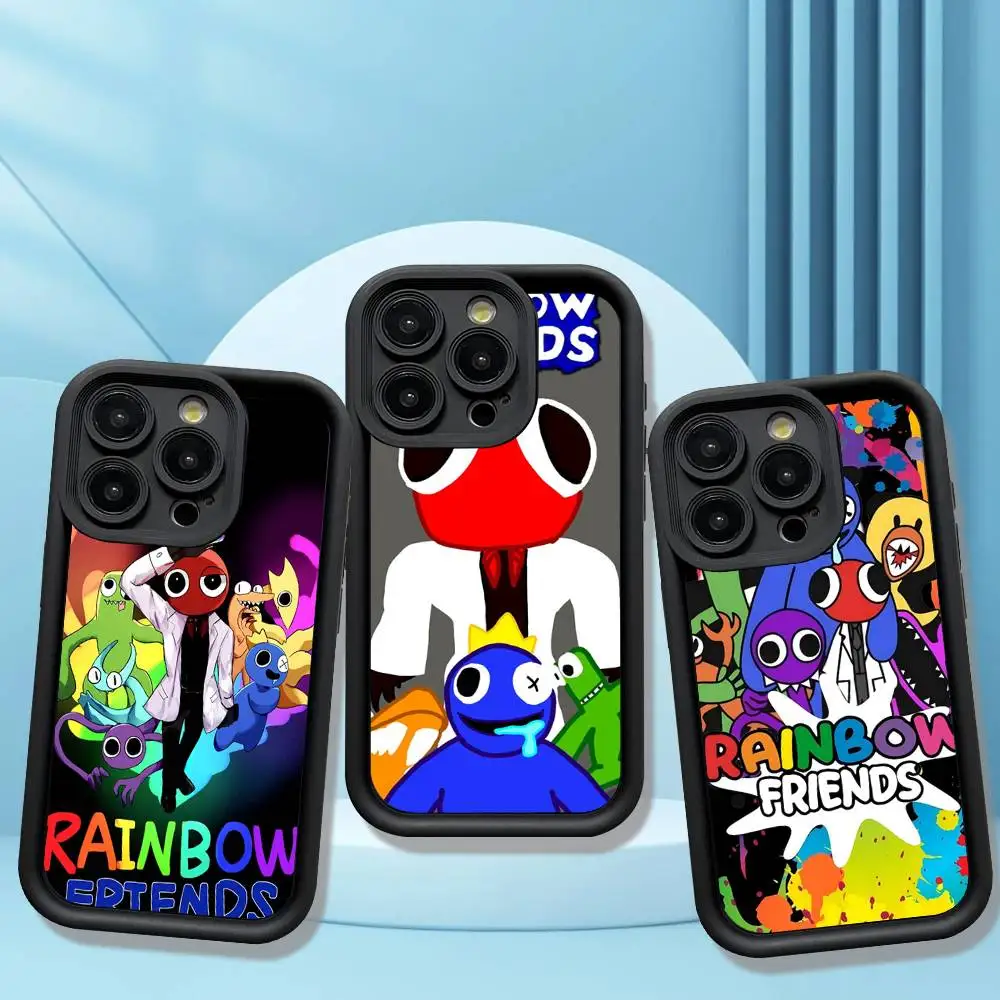

Rainbow Friends Toy Phone Case For iPhone 17 16 15 14 12 11 13 Pro Max Soft Plus Cover