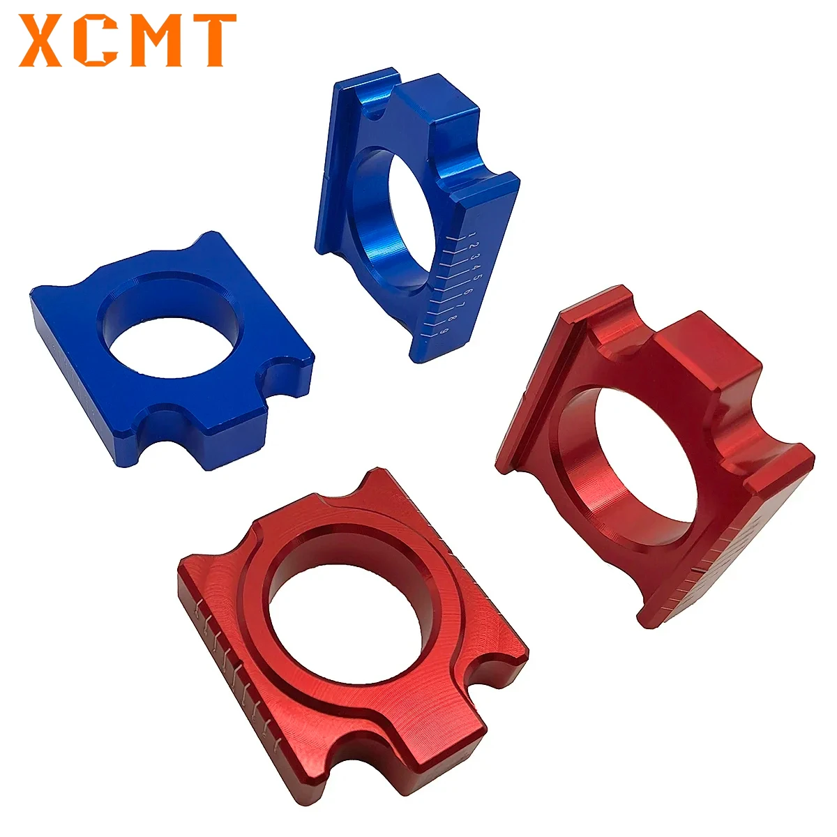 Blocos de eixo do ajustador de corrente traseiro do CNC da motocicleta, HONDA CRF250R, CRF450R, CRF250X, CRF450X, CRF250RX, CRF450RX, CR 125, 250, CRF X, R, RX