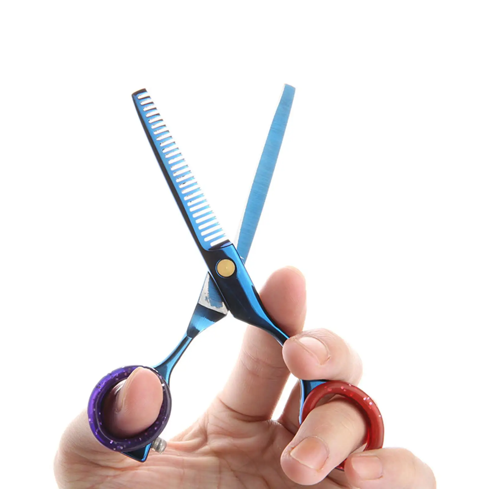 Round Silicone Scissor Rings for Finger Protection Grip Inserts for Barber Hairdressing Shears Anti Slip Grooming Tool