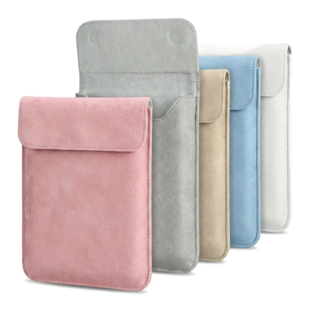 6.8 7 10.2 inch e-Reader Sleeve 10/11/12th Generation PU Leather Storage Bag Shockproof for Kindle Paperwhite/Colorsoft/Scribe