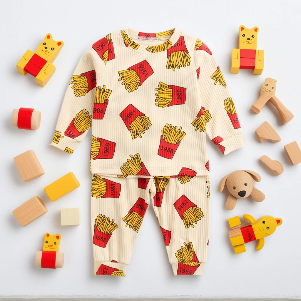 Baby Cute Autumn Baby Clothes Sets Animal Pattern Kids Tops + Long Pants Cotton Casual 2pcs