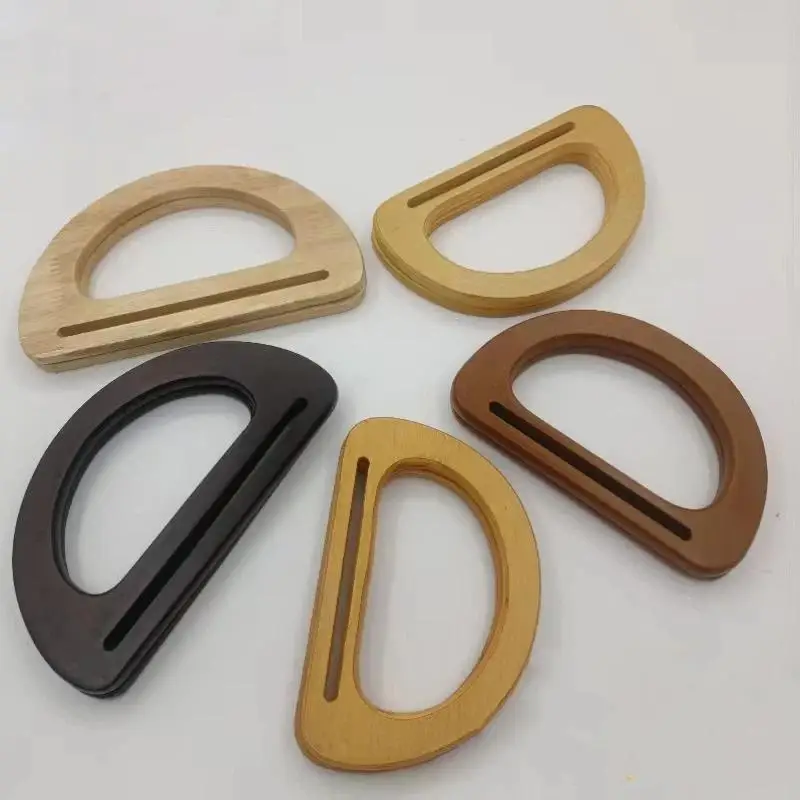 Natürlicher Holz-Bogen-Taschengriff, Ersatzgriff für gehäkelte und gestrickte Taschen, DIY-Handtaschen, Geldbörsen, Gepäck, handgefertigter Griff – Detail 6
