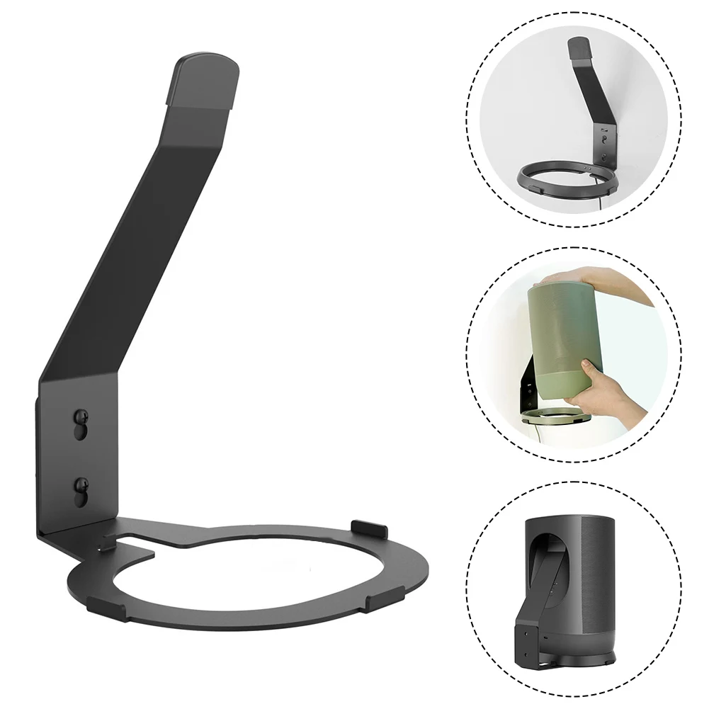 Speaker Wall Mount Holder Metal Fixed Bracket Base For Sonos Move2/move1 Speakers Space-Saving Storage Stand Accessories