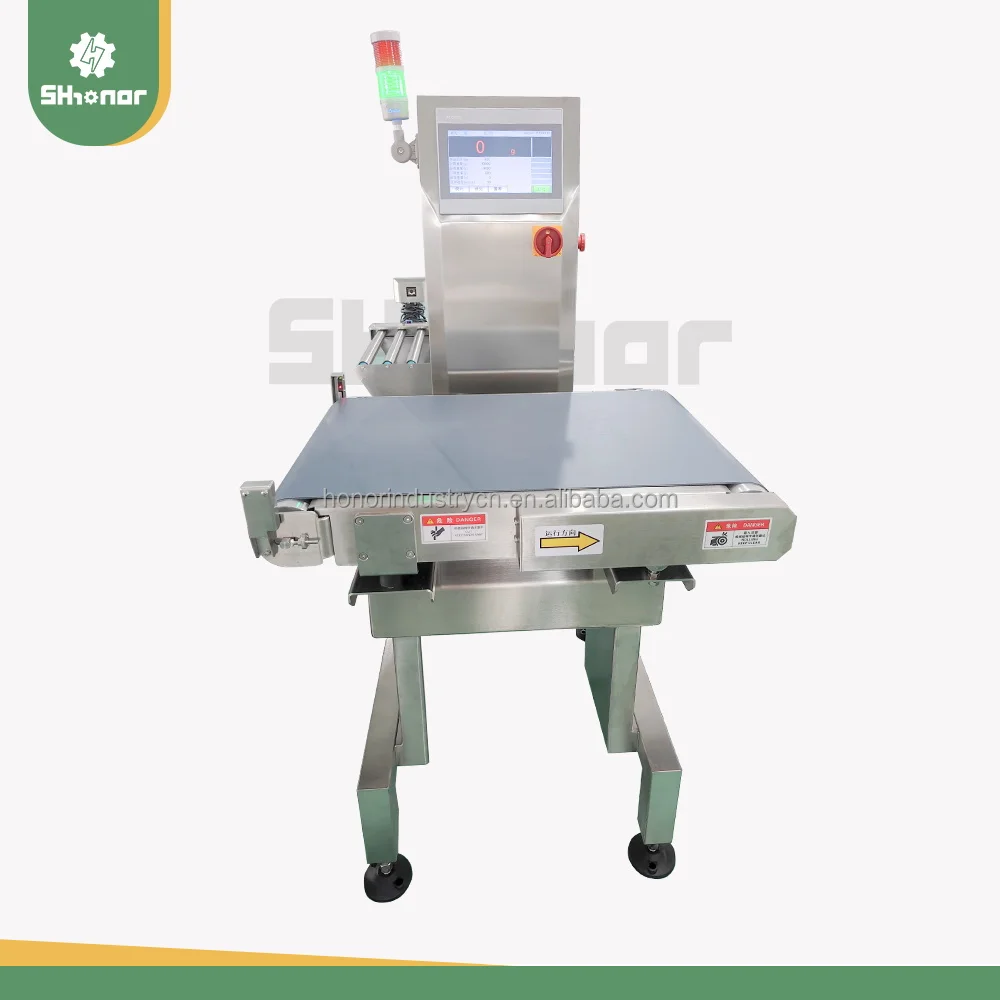 2025 Electric Online Weight Checker for Food Packaging Line Automatic Checkweigher From Used Condition for Apparel Wood Material