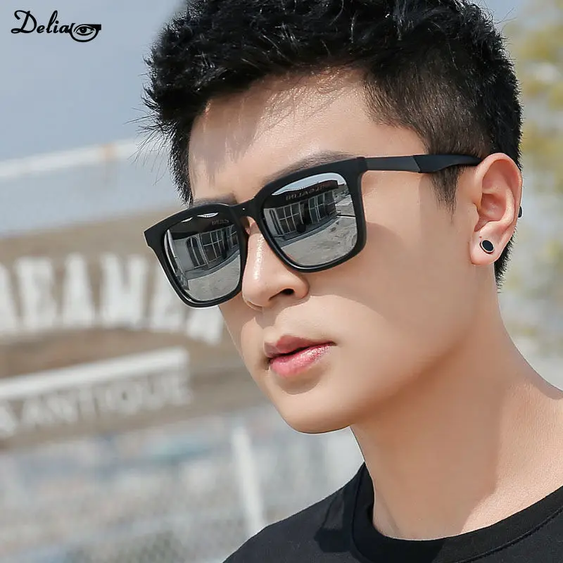 2024 Trend Korean Edition Driving Glasses New Polarized Sunglasses Men\'s Sunglass Fashion Square Eyes UV Protection Vintage