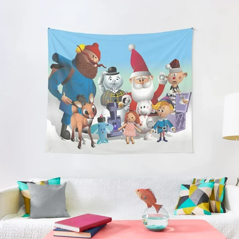 Rudolph and Friends | DreamscapesbyTeresa Tapestry Wallpapers Home Decor Wallpaper Tapestry