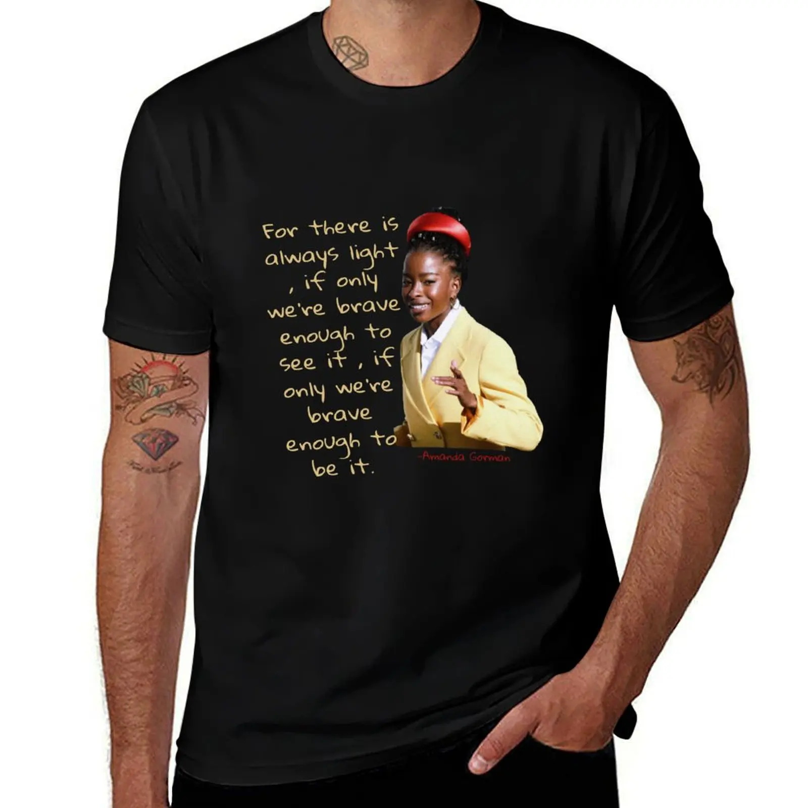 Amanda Gorman poem T-Shirt Classic Basic Casual T-Shirt