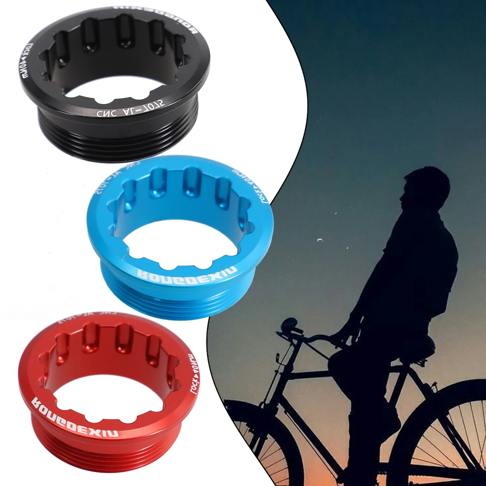 

Bike Bicycle Freewheel Lock Cover MTB Mountain Bike 12 Speed Bicycle Black Cover For M6100 M7100 8100 Freewheel