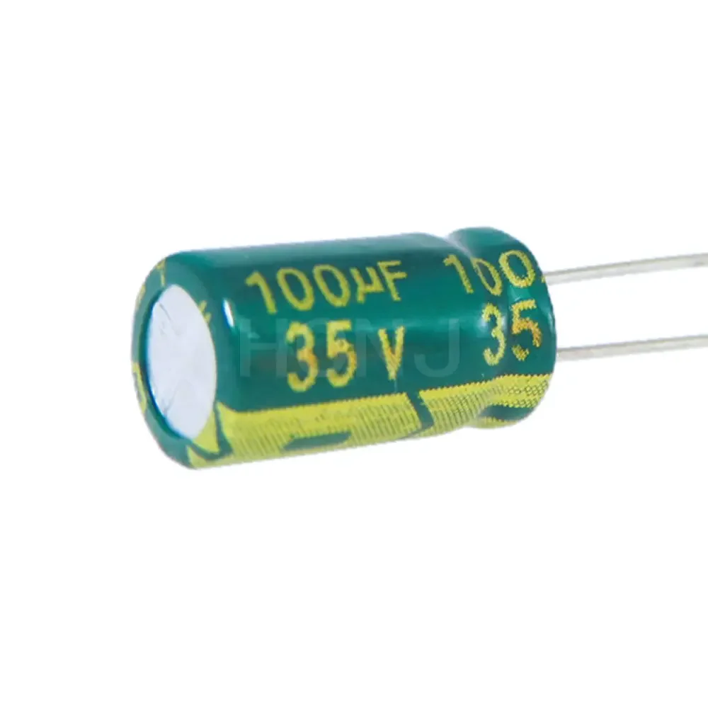 20-50PCS 35V100UF Aluminum Electrolytic Capacitor Original Low Esr/impedance High Frequency Size 6*12 100uf35v 35v100uf 20%