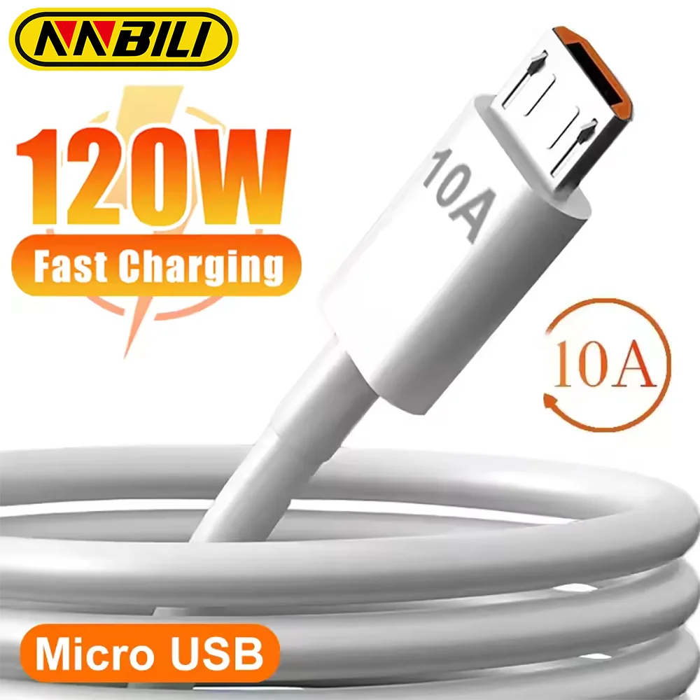 NNBILI 10A Fast Charging Micro USB Android Charger Data Cord For Samsung Huawei Xiaomi Tablet Camera Monitor USB Charge Cables