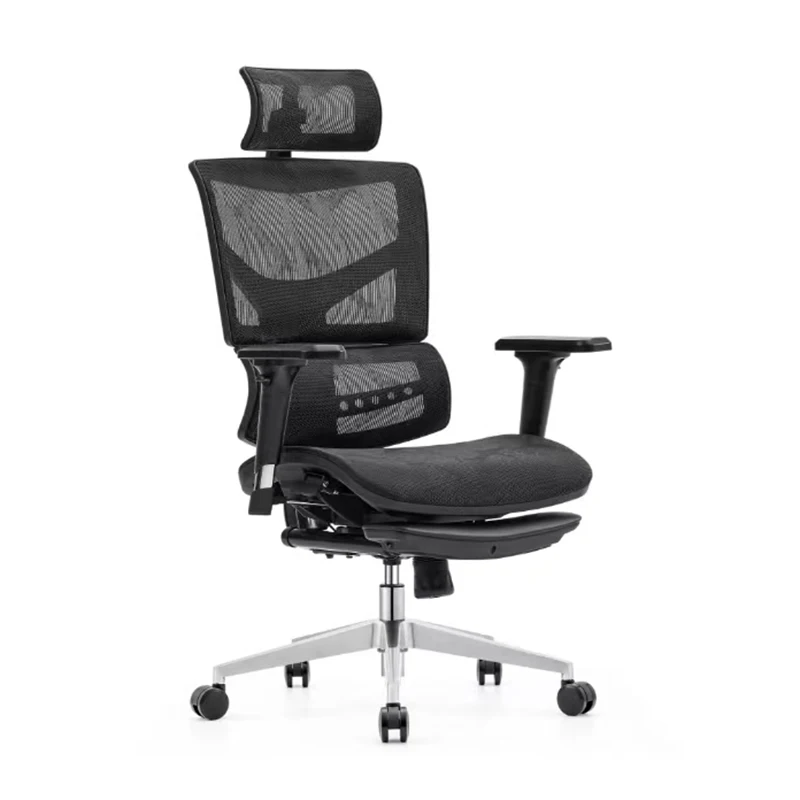 

Boss Executive Черное офисное кресло с высокой спинкой Sillas De Oficina с 3D поясничной поддержкой Регулируемый подлокотник Эргономичные стулья