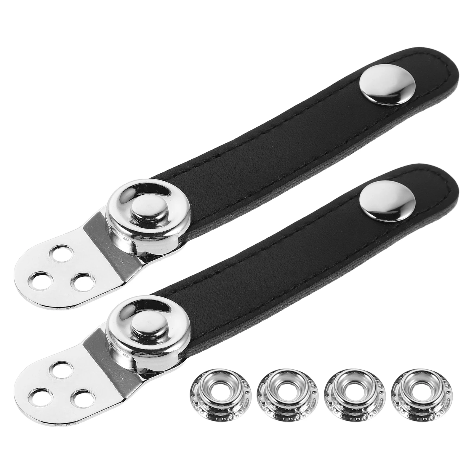 

Accordion Bellows Buckle Strap Replacement Double Layer Black Space Belt