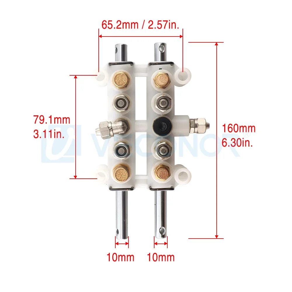 Air Control Valves Foot Pedal Valve for Tire Changer Machine Double Pedal Valve Cylinder Controlling Valve Switch Tire Changing