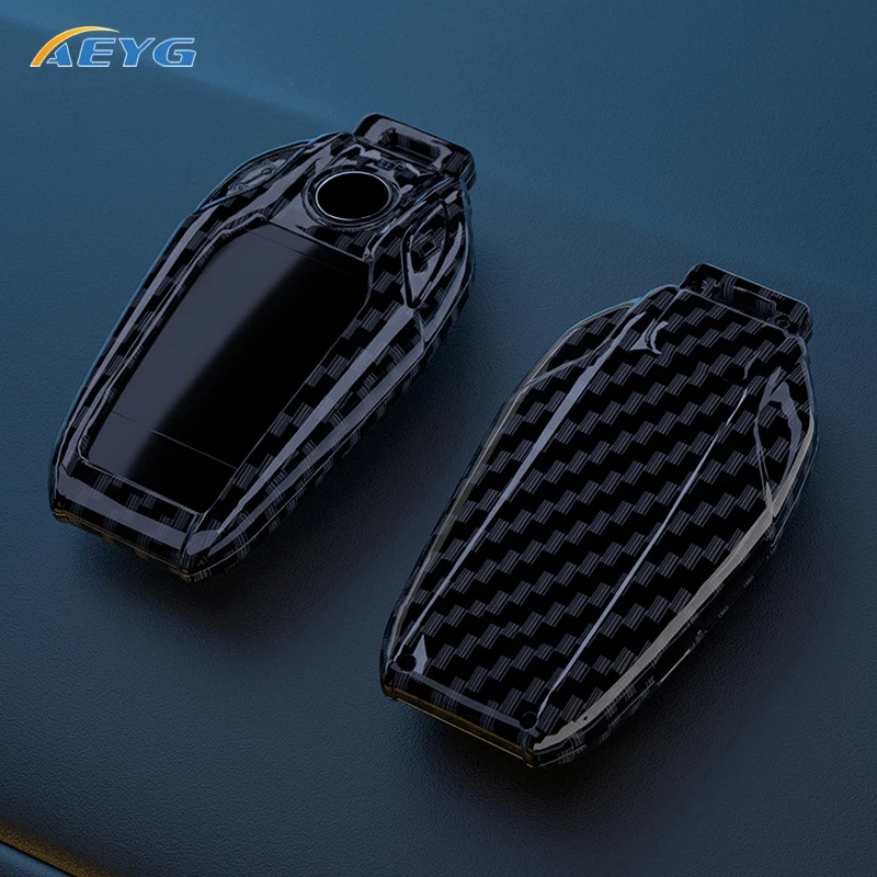 ABS Carbon Fiber Car Key Case Cover For BMW 5 6 7 Series 540i G30 G31 G32 X3 G01 X4 G02 X5 G05 X6 X7 G07 G11 G12 XDrive Display