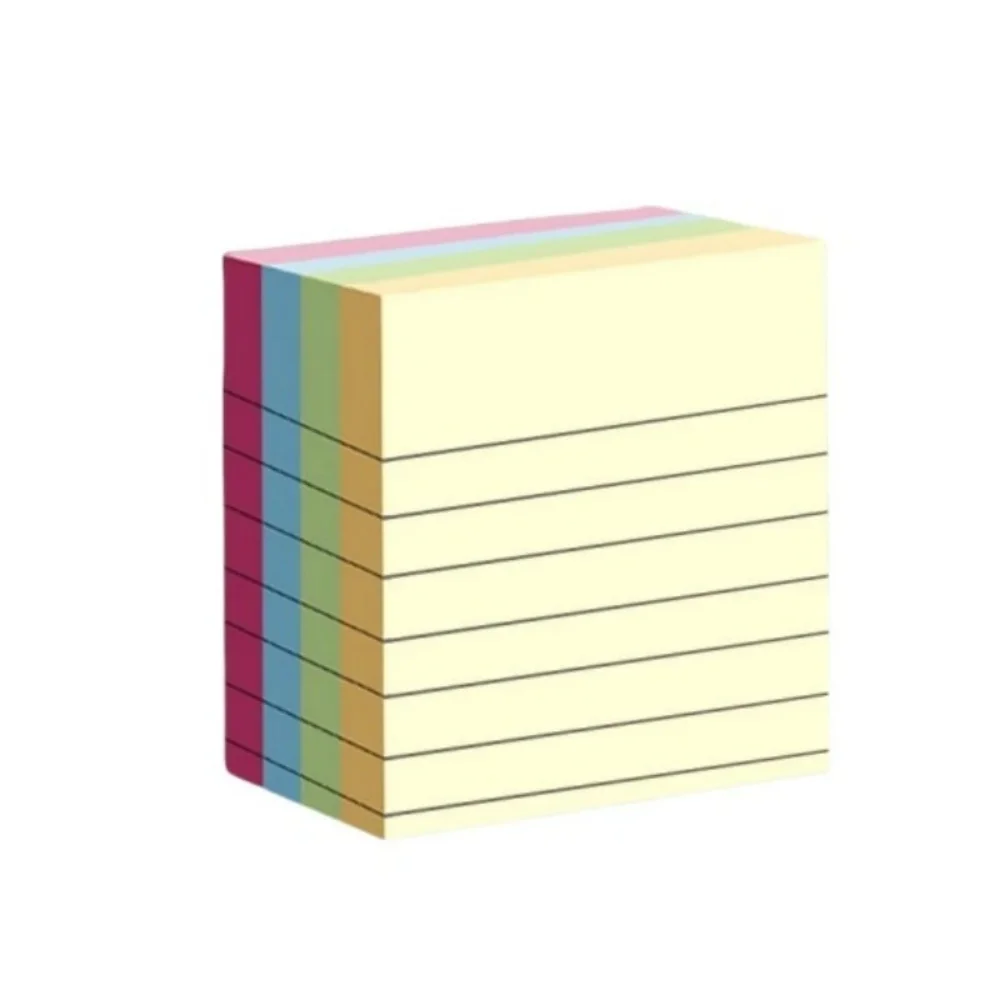 100/200 صفحة من الخط الأفقي ملاحظات لاصقة دفاتر ملاحظات ورقية كبيرة مكتب الطالب ملاحظات لاصقة دفتر الملاحظات