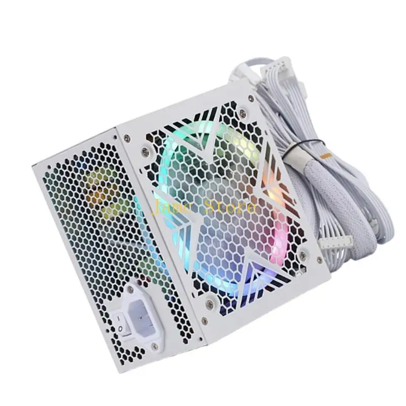 LX0B Efficient 550W Computer Power Supply With Colorful Lighting Effect For Gaming
