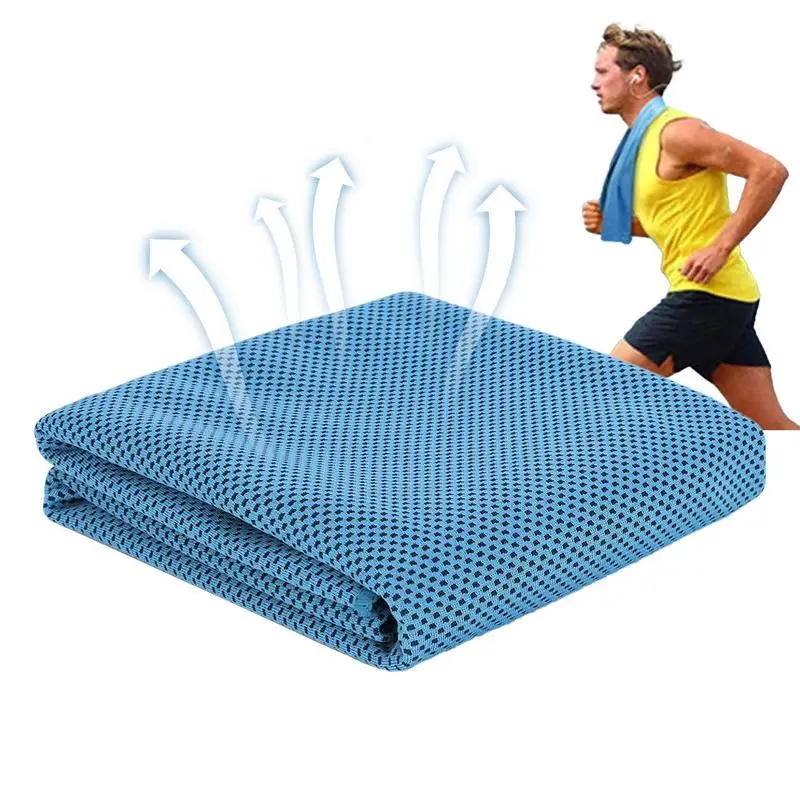 Outdoor Sport Ice Towel Cooling Workout Towel Soft Breathable Sweat Towel For Sports Yoga Gym Golf Running Fitness Workout