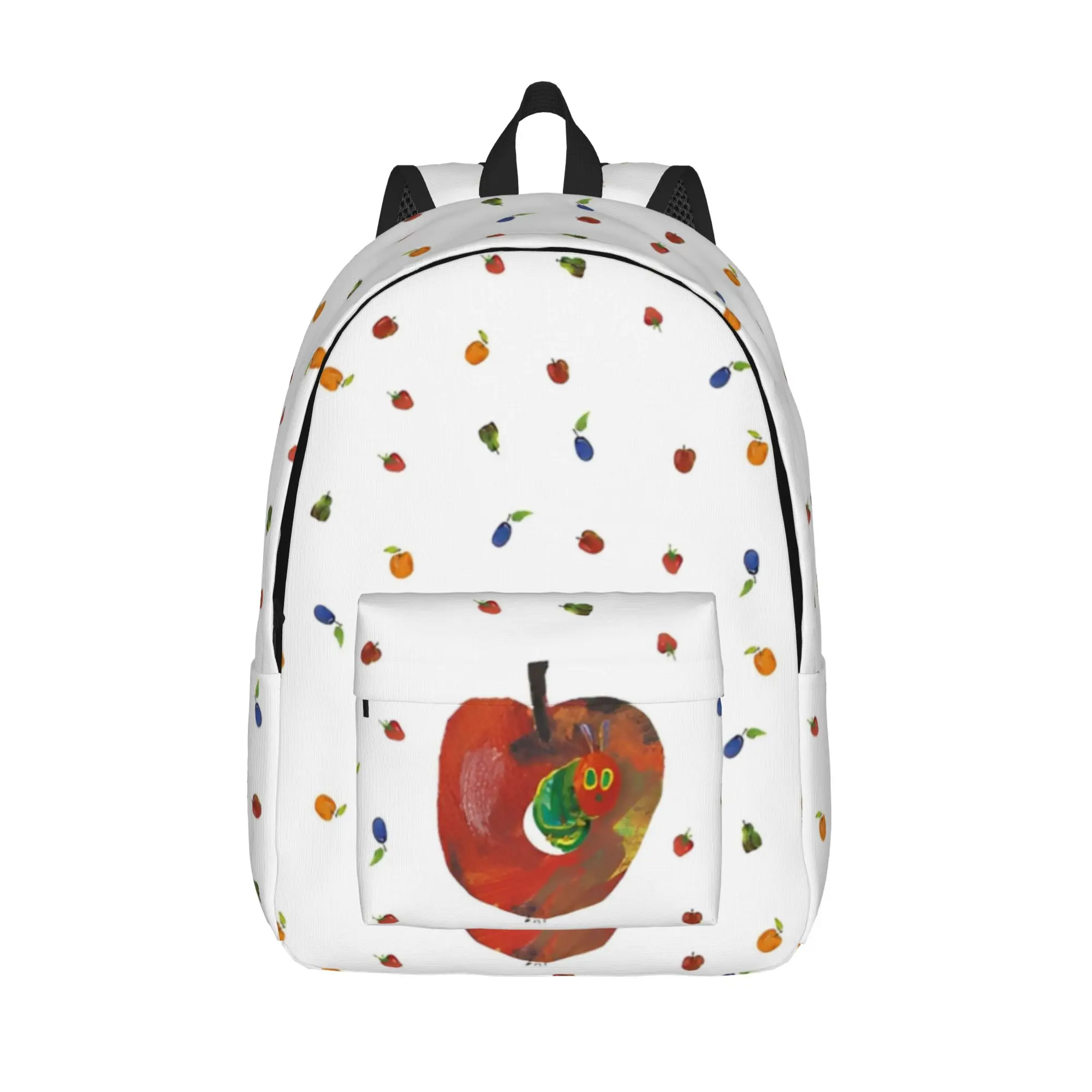 

Very Hungry Caterpillars Strawberry Fashion Backpack Pocket Business Cartoon Book Daypack Men Women Laptop Computer Shoulder Bag