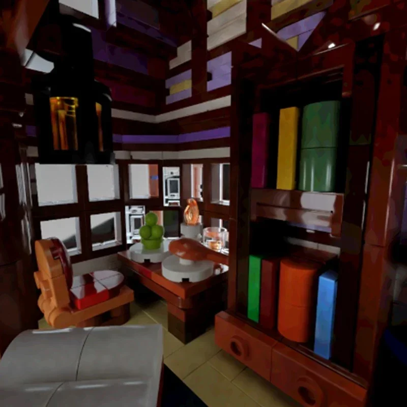 เกม Street View รุ่น Moc อาคารอิฐ Magical Potion House เทคโนโลยี Modular Blocks ของขวัญของเล่นคริสต์มาส DIY ชุดประกอบ