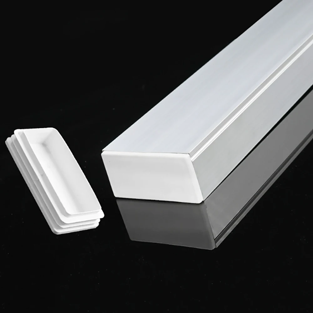4-20Pcs 13MM-120MM Square Plastic White Plug Punched End Cap Furniture Leg Tube Insertion Plug Furniture Accessories