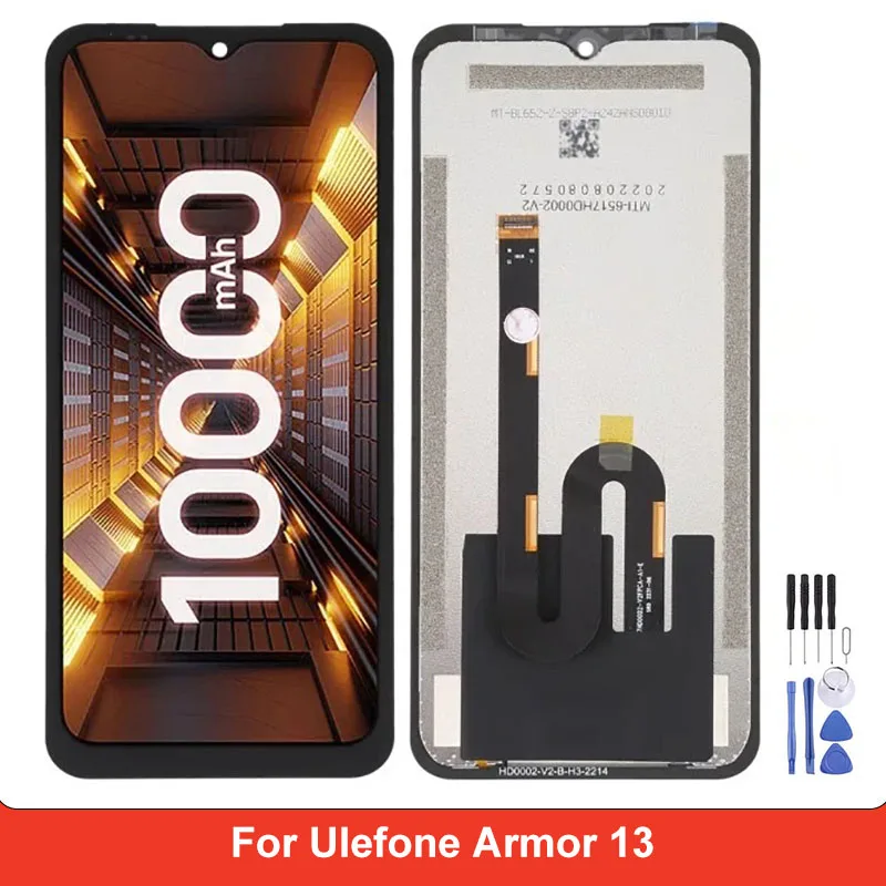 ulefone-armor-13用lcdスクリーン、ulefone-armor13用タッチスクリーンデジタイザーアセンブリ、交換部品